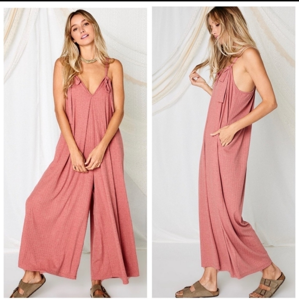 MOST Fabulous Tie Shoulder Jumpsuit NWT